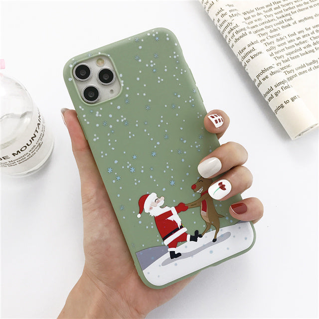 Weihnachts-Schneemann-Elch-Telefonhülle