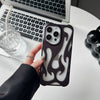 Galvanisieren Hohl Wärmeableitung Telefon Fall Flamme Muster Hochwertige Soft Shell