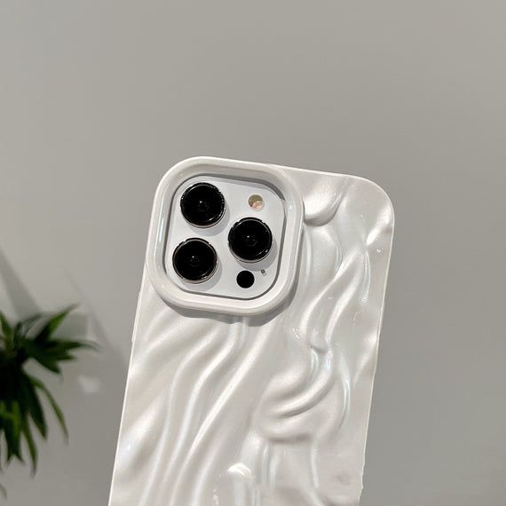 Simple And High-end Pleated Phone Case All-match