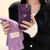 Couples Love Suitable For Iphone14 Phone Case SE, 13 Solid Color 12, XsMax Soft Case