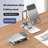 Support de téléphone portable rotatif pliable en alliage d'aluminium