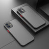 Contrasting Color Mobile Phone Hard Shell Anti-fall Frosted Protective Cover