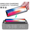 Wireless Charging Time Display Thermometer Alarm Clock