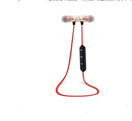 01 magnetic wireless Bluetooth headset Amazon explosion models electronic stereo headset sports Bluetooth headset