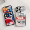 Travel Ticket Label Transparent Phone Case