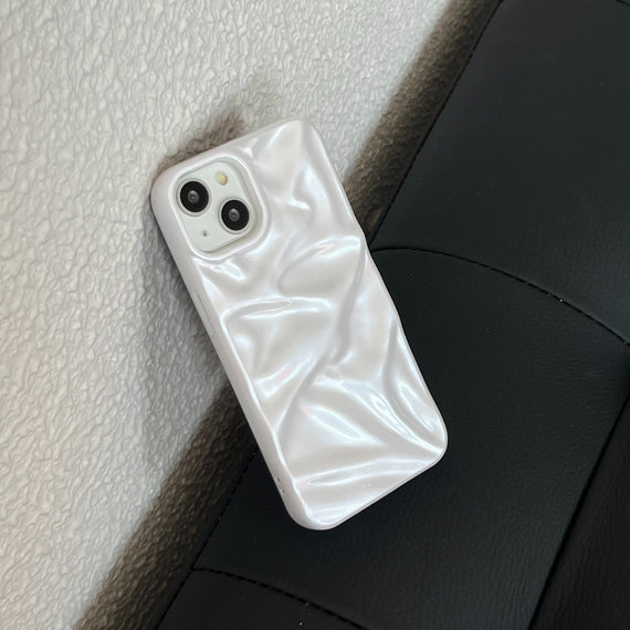 Electroplating Three-dimensional Pleated Phone Case