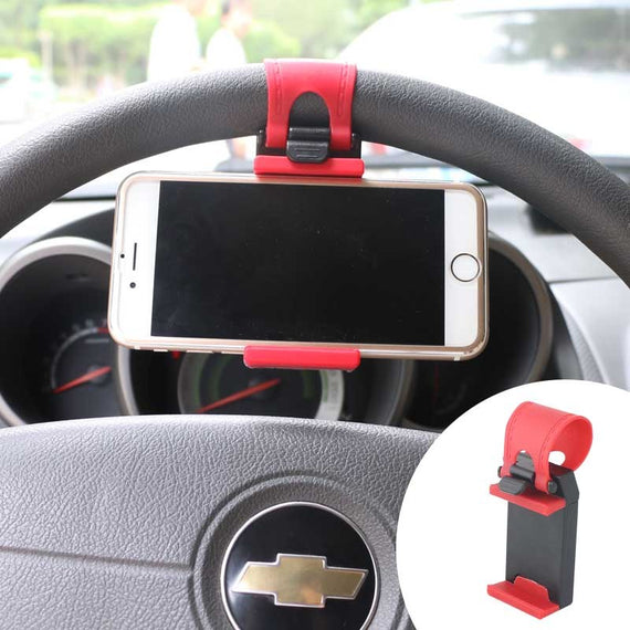 Support universel pour téléphone portable, clip pour volant de voiture, pour vélo, caméra, GPS