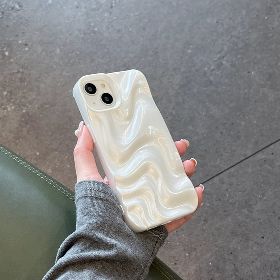 Three-dimensional Pleated Water Ripple Phone Case