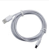 Câble micro USB tressé en nylon pour synchronisation de données et chargeur USB