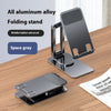 Support de téléphone portable rotatif pliable en alliage d'aluminium