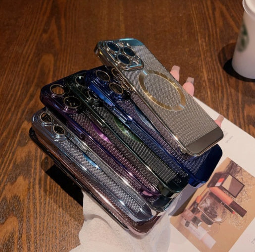 Electroplating Mesh Heat Dissipation Phone Case