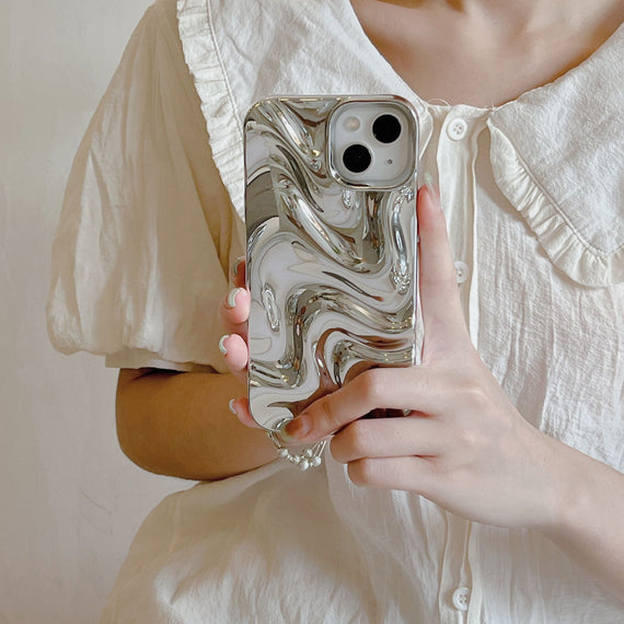 Electroplating Three-dimensional Water Ripple Protective Sleeve