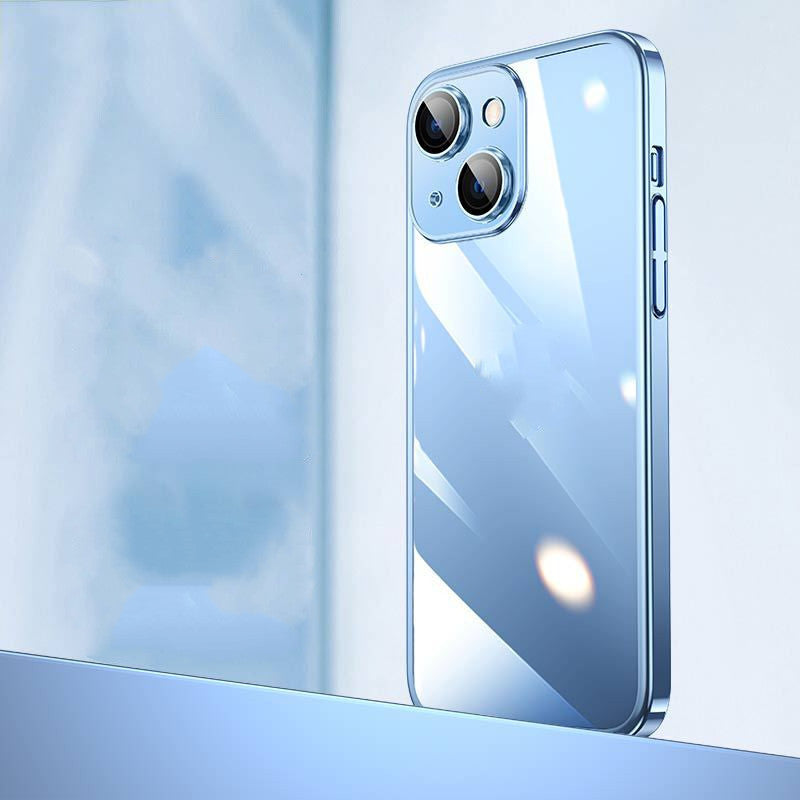 Electroplated PC Shell Dust Net With Lens Film Phone Shell