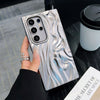 Three-dimensional Pleated Electroplating Phone Case