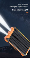 Kabellose Solar-Powerbank mit hoher Kapazität für den Außenbereich