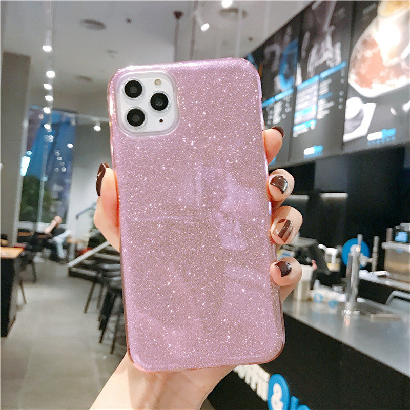 Kompatibel mit Apple, Glitzer-Silikonhülle für iPhone