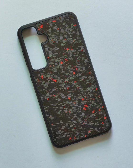 Carbon Fiber Silicone Patch Phone Case