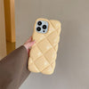 Autumn And Winter Three-dimensional Solid Color Plaid Phone Case
