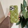 Autumn And Winter Three-dimensional Solid Color Plaid Phone Case