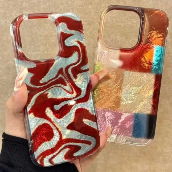 Corrugated Multi-color Blocks Creative Phone Case