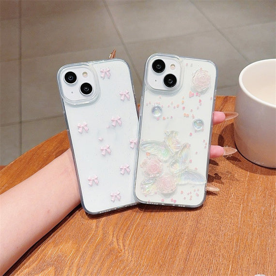 Japanese And Korean Love Rose Phone Case