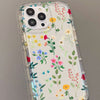 Transparente All-Inclusive-Weltraum-Telefonhülle mit Blumenmuster