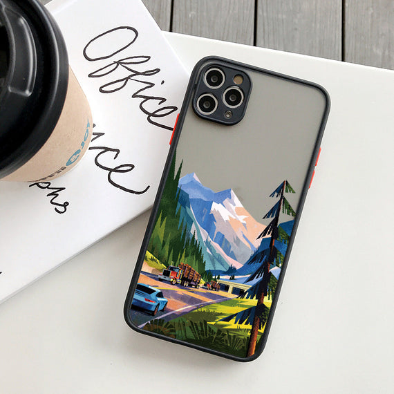 Mountain Cable Car Phone Case All-inclusive Skin Feel