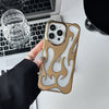 Galvanisieren Hohl Wärmeableitung Telefon Fall Flamme Muster Hochwertige Soft Shell