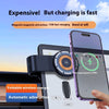 Chargeur sans fil à ventouse magnétique pliable pour tableau de bord grand écran