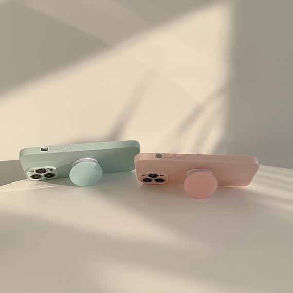 Solid Color Bracket Phone Case Simple