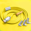 120W One-to-three Elbow Fast Charging Zinc Alloy Charging Cable 180 Degree Rotation
