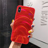 Regenbogen-Spiegel-Softcase mit Glitzer