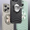 Magnetische Halterung Handyhülle IPhone15 Wellenrippelmuster