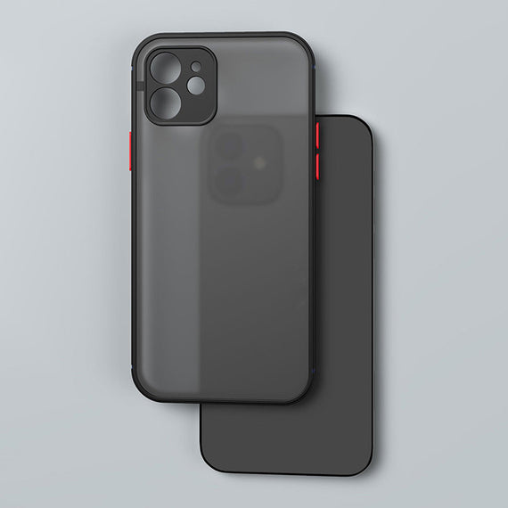 Contrasting Color Mobile Phone Hard Shell Anti-fall Frosted Protective Cover