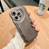 Wave Pattern Electroplating Solid Color Mobile Phone Case