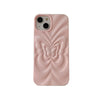 Solid Color Pleated Butterfly Suitable For 14promax Phone Case
