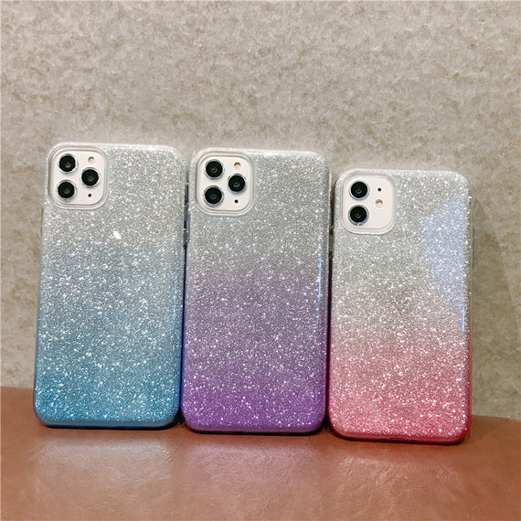 Compatible with Apple, Glitter Bling Silicone Case for iPhone