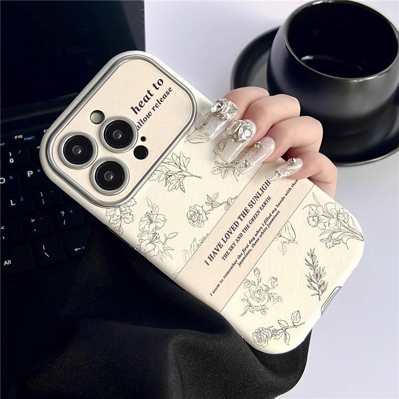 Großes Fenster Furnier Telefon Fall Silikon Soft Case