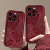 Weinrote Schmetterlings-Mode-Mädchen-Telefon-Kasten
