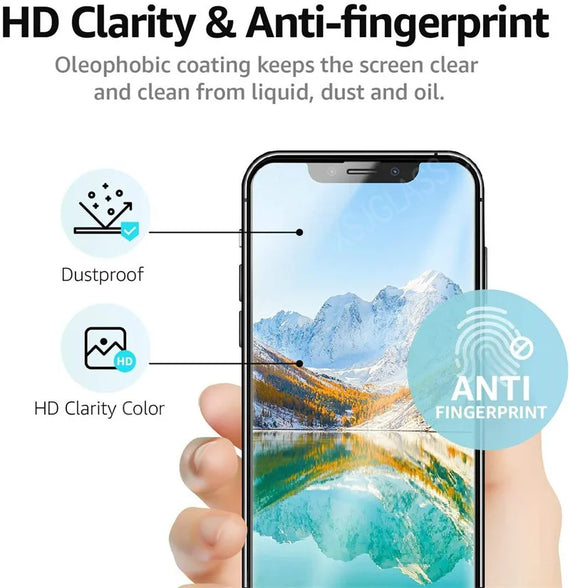 4Pcs Tempered Glass For iPhone 13 11 12 Mini 15 14 Pro Max 16E Screen Protector For iPhone 6S 7 8 Plus XR XS Max