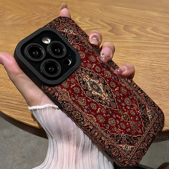 Persian Carpet Pattern Lambskin Phone Case