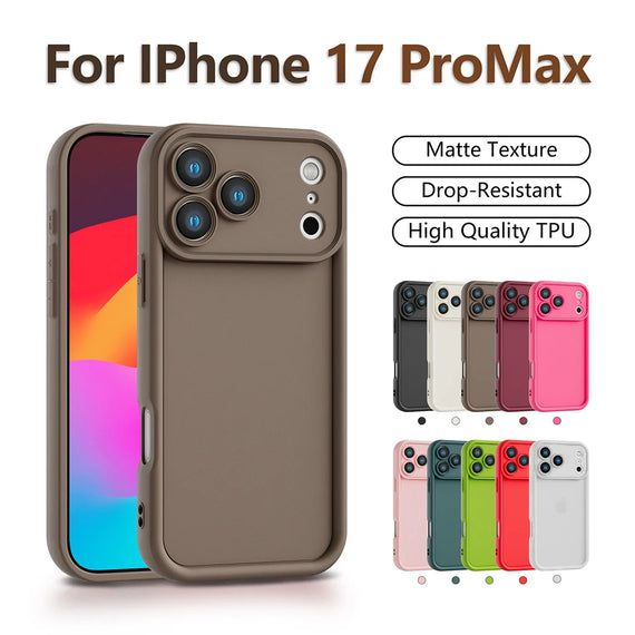 High Quality Matte Texture Case For iPhone 17 Pro Max Case For iPhone 17 air Cover Shockproof Soft TPU Phone Back Cover Cases