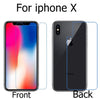 1 Pair (front+back) HD LCD clear glossy film For iphone 4 4G 4S 5 5g 5s 6 6s 6s 7 x 8 10 plus screen protector film guard