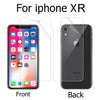 1 Pair (front+back) HD LCD clear glossy film For iphone 4 4G 4S 5 5g 5s 6 6s 6s 7 x 8 10 plus screen protector film guard