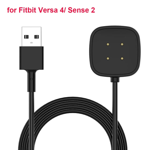 Charger For Fitbit Versa 3&4/ Sense 1&2 Charging Cable Replacement USB Charger Dock Stand Adapter Magnetic Smartwatch Accessory