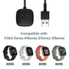 Charger For Fitbit Versa 3&4/ Sense 1&2 Charging Cable Replacement USB Charger Dock Stand Adapter Magnetic Smartwatch Accessory