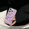 Bunte Lila Wasser Ripple Telefon Fall Dreidimensionale