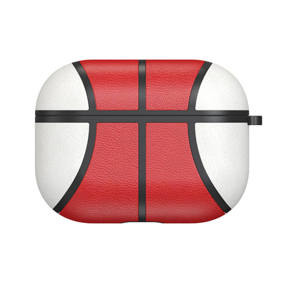 Compatible with Apple, Compatible with Apple , Applicable To Apple Airpods Pro Protective Sleeve NBA Basketball Headset Protective Shell Handmade Leather Anti-fall Protection