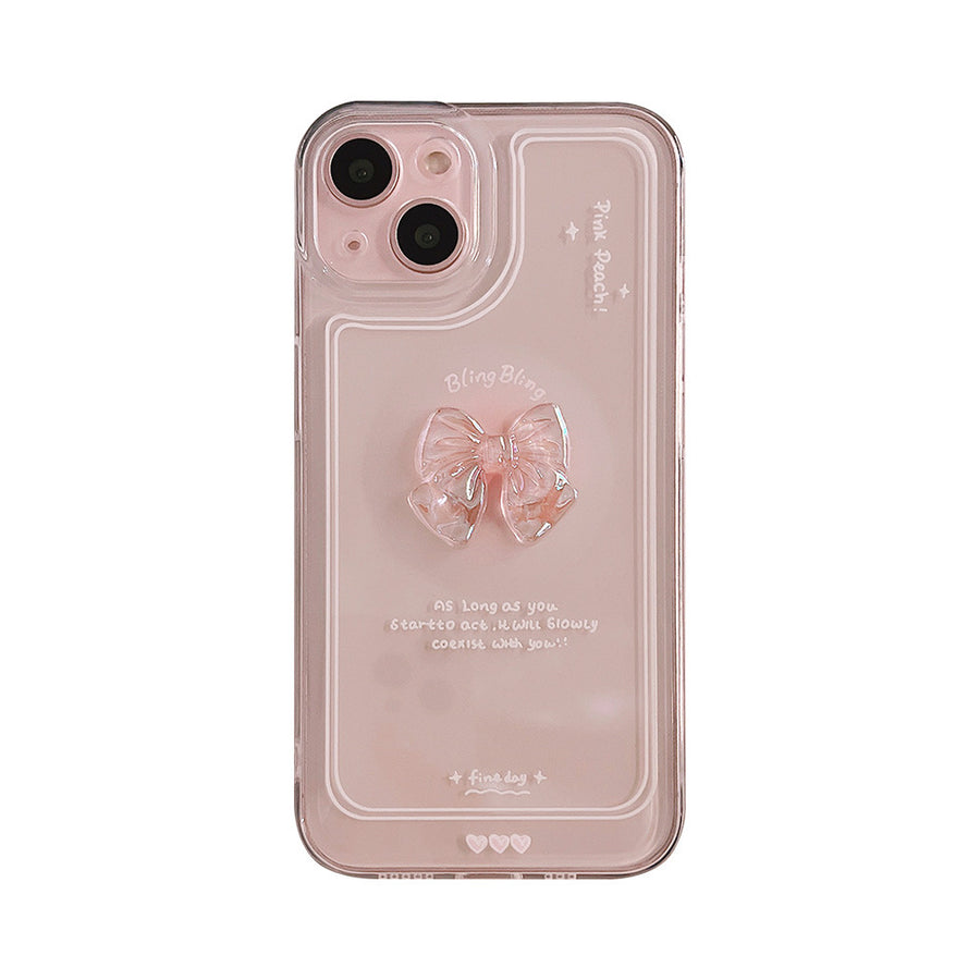 Bow Knot Mobile Phone Stereo Crystal Silicone