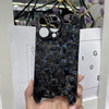 Telefonschale aus Kohlefaser mit geschmiedetem Muster